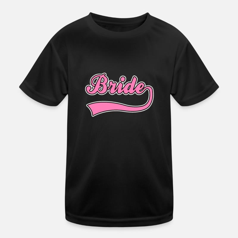 Lettrage de mariée nuptiale T-shirt sport Enfant