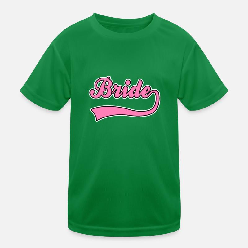 Lettrage de mariée nuptiale T-shirt sport Enfant