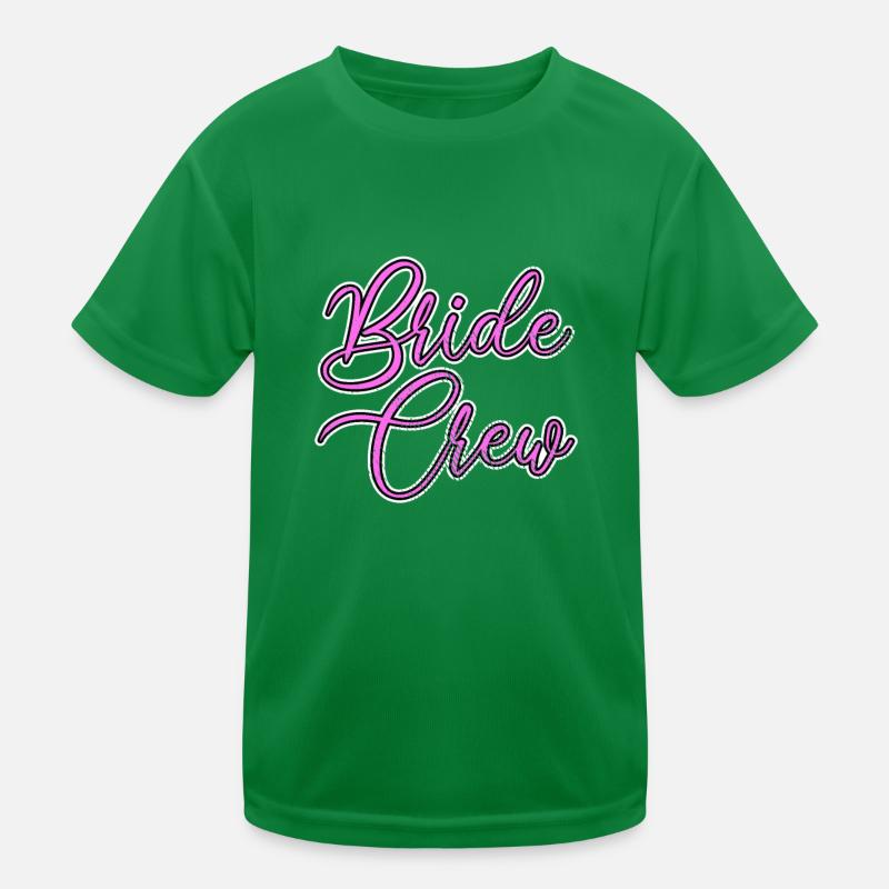 Team Braut bride crew Kinder Funktions-T-Shirt