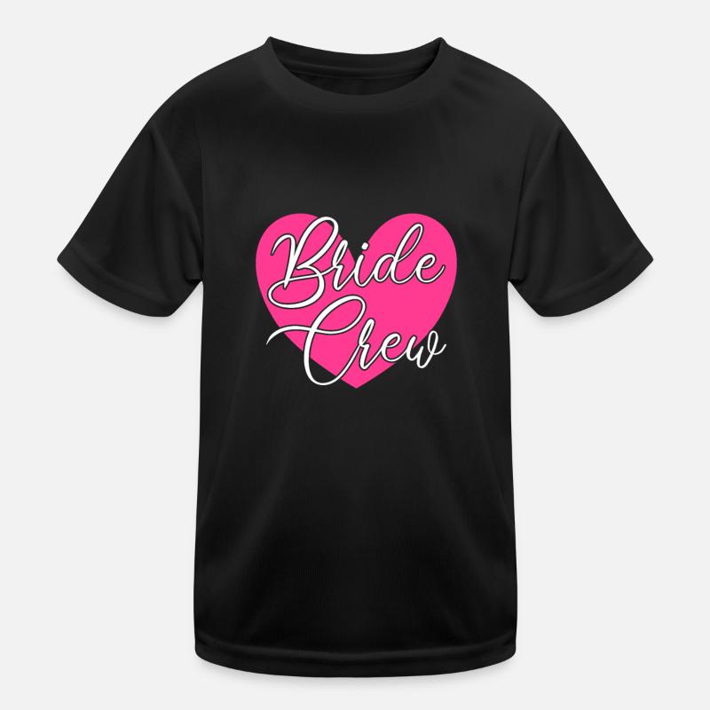 Team Braut bride crew Kinder Funktions-T-Shirt