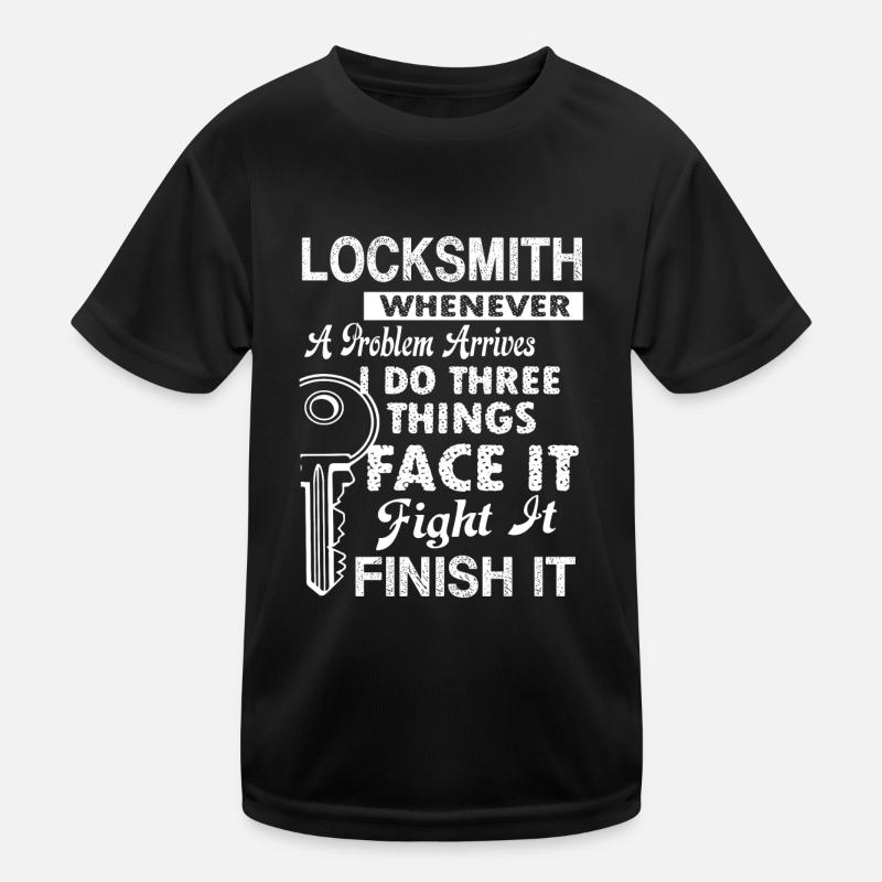 Locksmith Locksmith Solves Problem Kids Functional T-Shirt