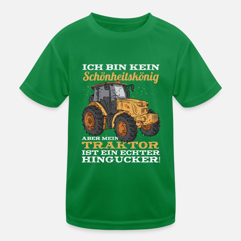 Mein Traktor Ist Ein Echter Hingucker Kinder Funktions-T-Shirt