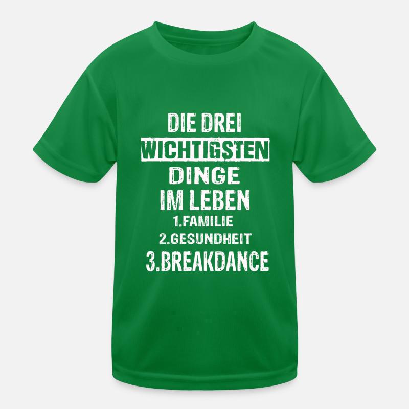 Breakdance Kinder Funktions-T-Shirt