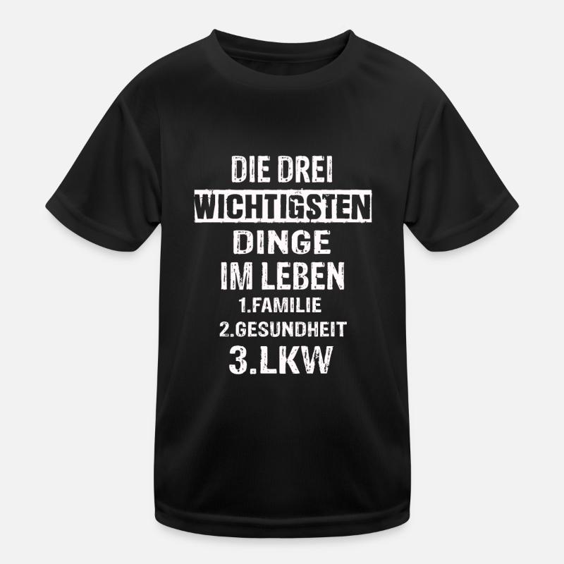 Lkw Kinder Funktions-T-Shirt