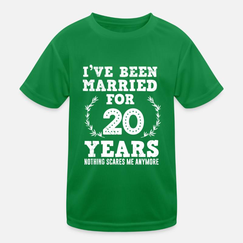 20 ans mariés 20e anniversaire de mariage T-shirt sport Enfant