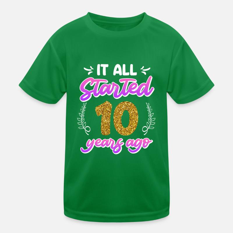 Vient de se marier 10 ans Rose Wedding T-shirt sport Enfant