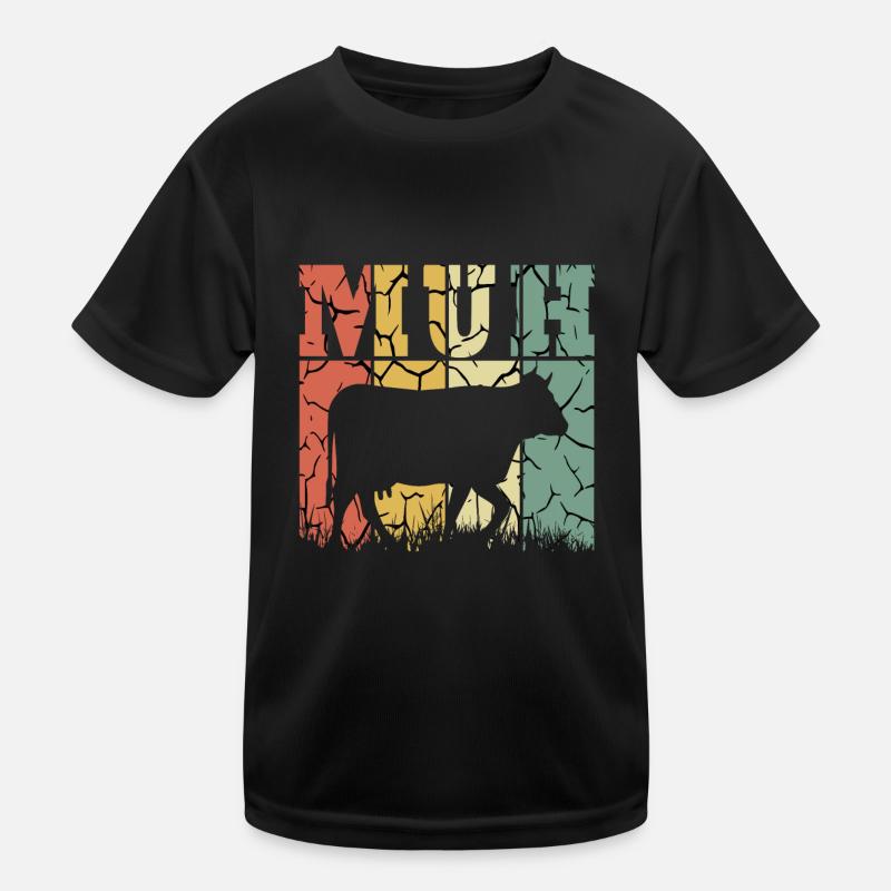 MUH Kuh Rind Kinder Funktions-T-Shirt