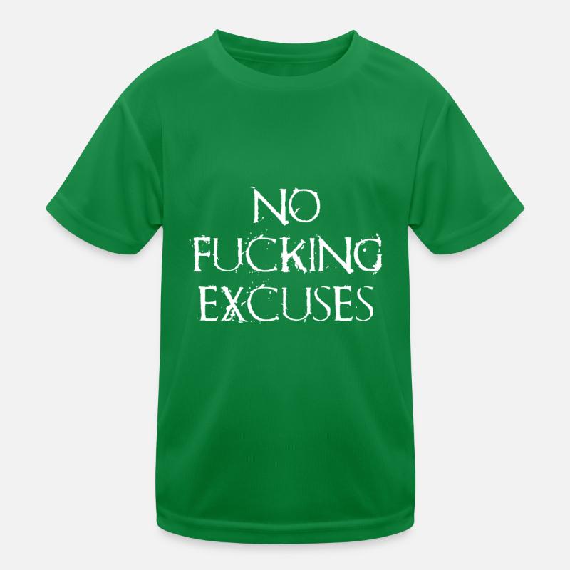No Damn Excuses - Motivation T-shirt sport Enfant