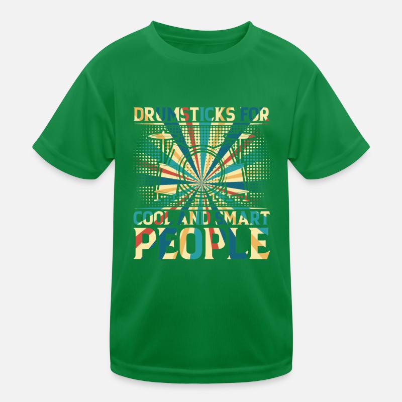 Drumsticks For Cool And Smart People - Drummer Mus Kinder Funktions-T-Shirt