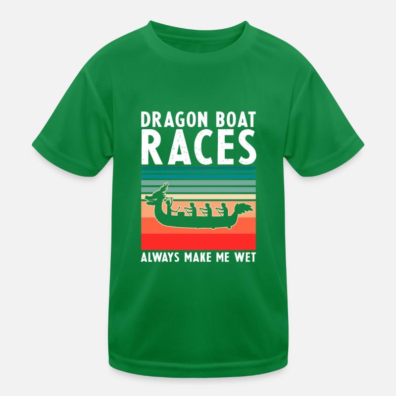 Course de bateaux chinois pour les entraîneurs de bateaux-dragons T-shirt sport Enfant