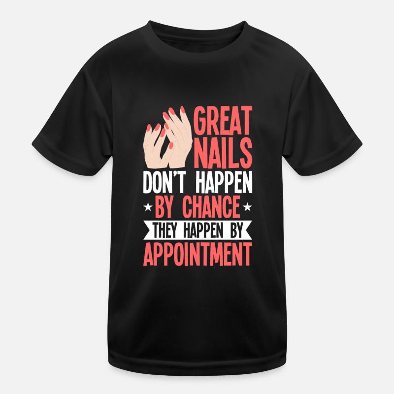 Nagellack Nageldesign Manicure Nagelstudio Nägel Kinder Funktions-T-Shirt