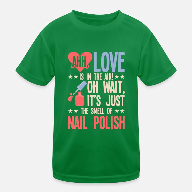 Nagellack Nageldesign Manicure Nagelstudio Nails Kinder Funktions-T-Shirt