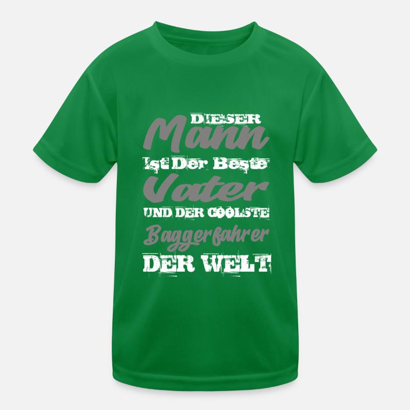 Baggerfahrer Kinder Funktions-T-Shirt
