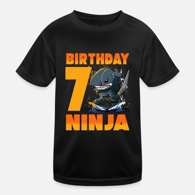 Shark Ninja I am 7 - Action Anniversaire sous-marin T-shirt sport Enfant