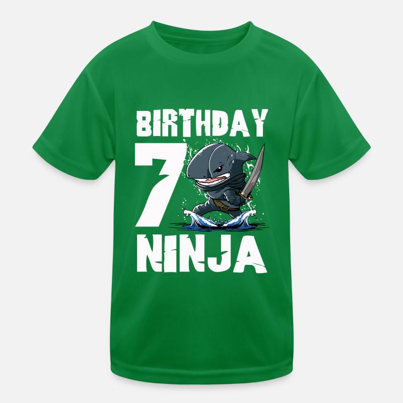 Shark Ninja I am 7 - Action Anniversaire sous-marin T-shirt sport Enfant