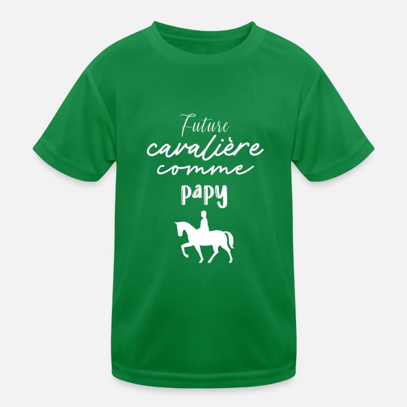 Future cavalière comme papy T-shirt sport Enfant