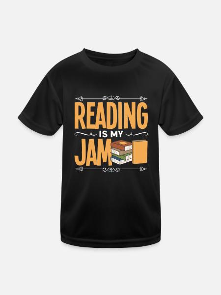 Rat de bibliothèque Livres Lire Livre Rat de bibliothèque - T-shirt sport Enfant - noir - Devant