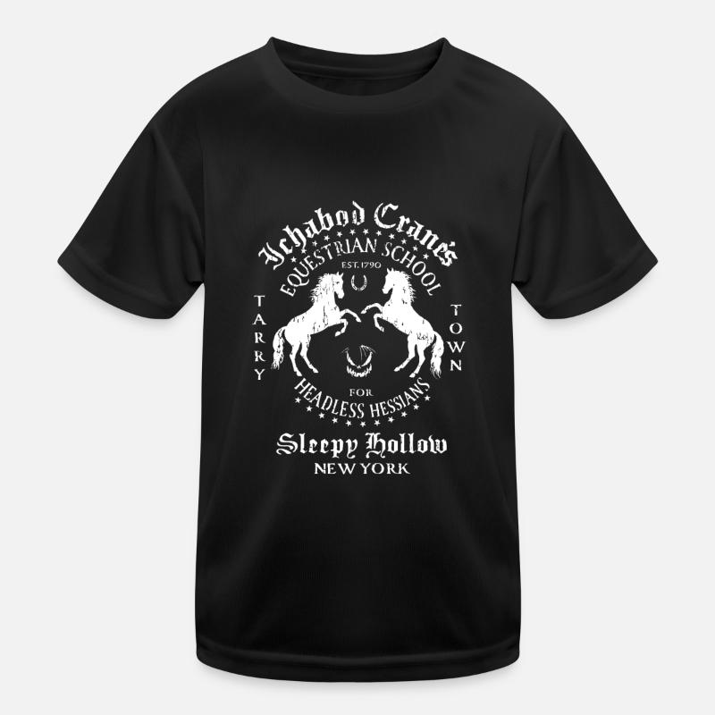 Ichabod Crane Reitschule Sleepy Hollow Kinder Funktions-T-Shirt
