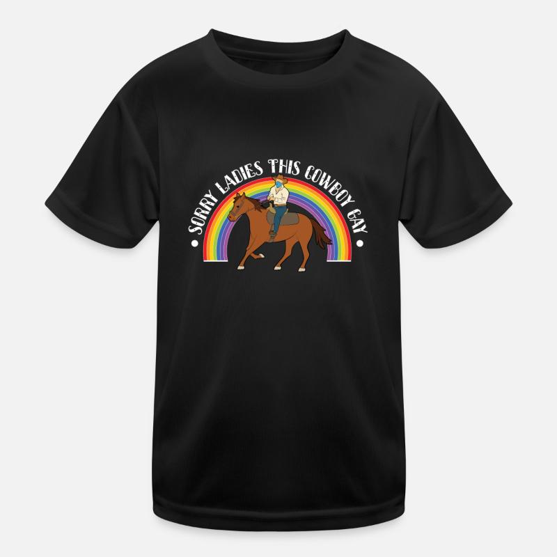 Gay cowboy Kids Functional T-Shirt
