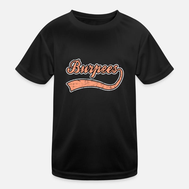 Lettrage de Burpee T-shirt sport Enfant