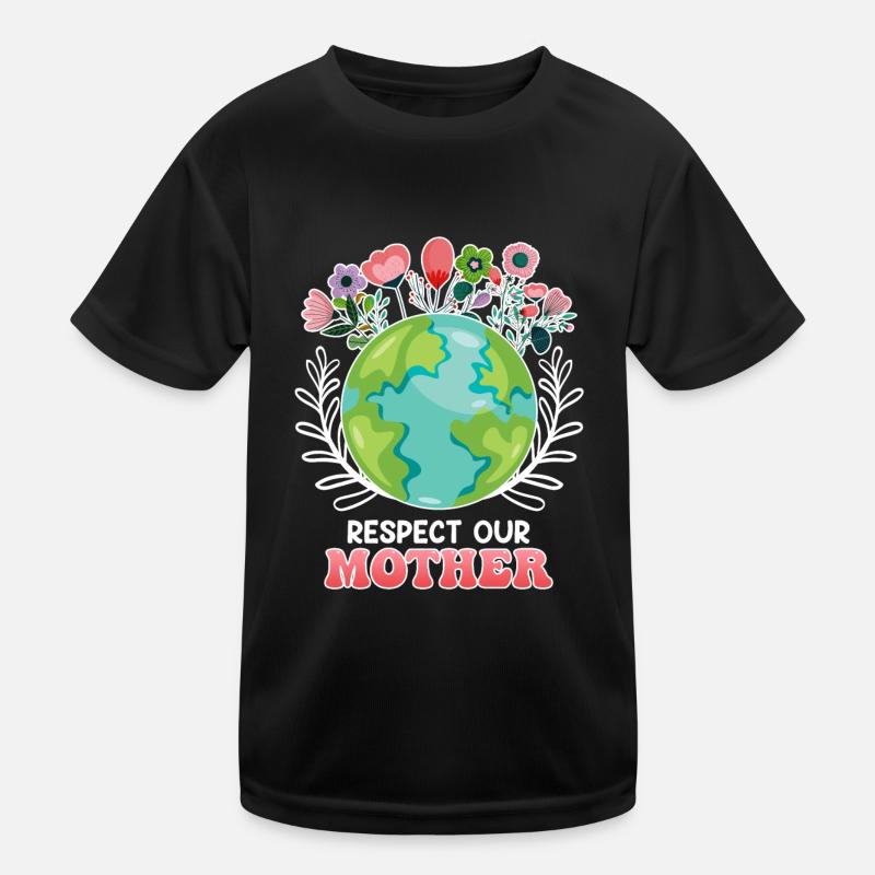 Save the Earth Environnementalistes Terre Mère T-shirt sport Enfant
