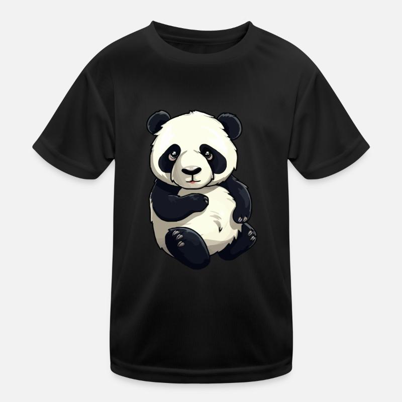 Knuffiger Panda Bär Kinder Funktions-T-Shirt