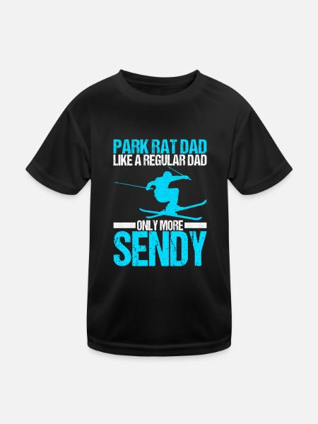 Skieurs - T-shirt sport Enfant - noir - Devant