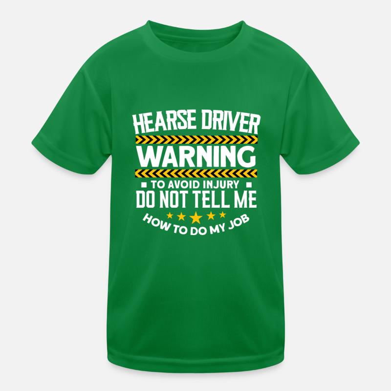 Hearse driver Kids Functional T-Shirt