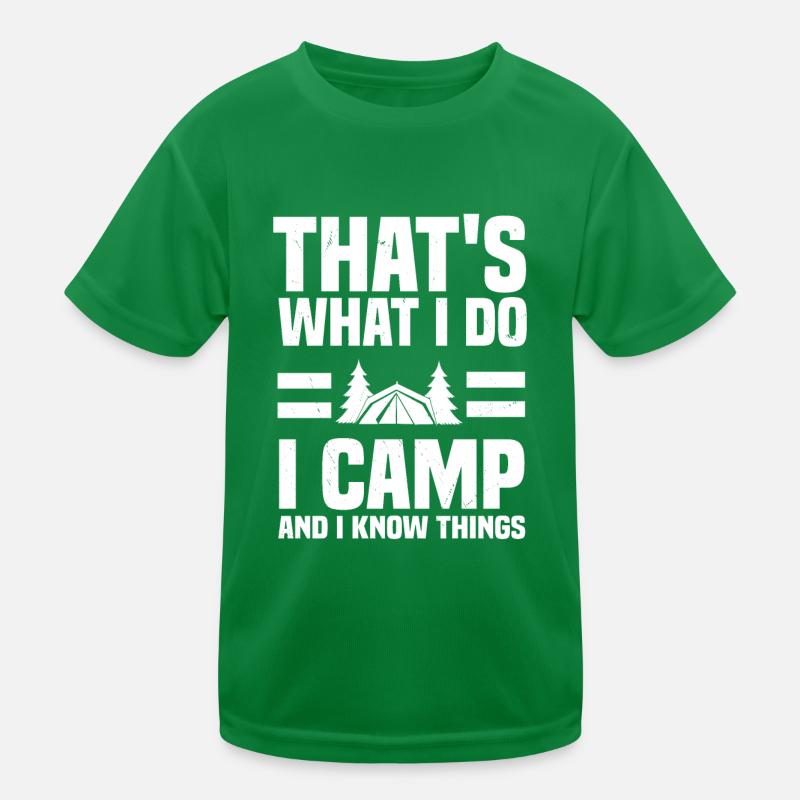 Camping Kids Functional T-Shirt