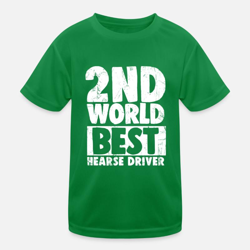 Zweitbester Leichenwagenfahrer der Welt Kinder Funktions-T-Shirt