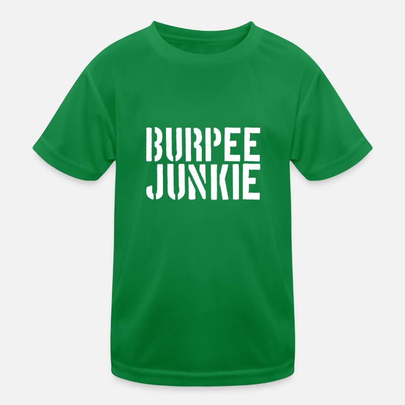 Burpee Junkie Kinder Funktions-T-Shirt