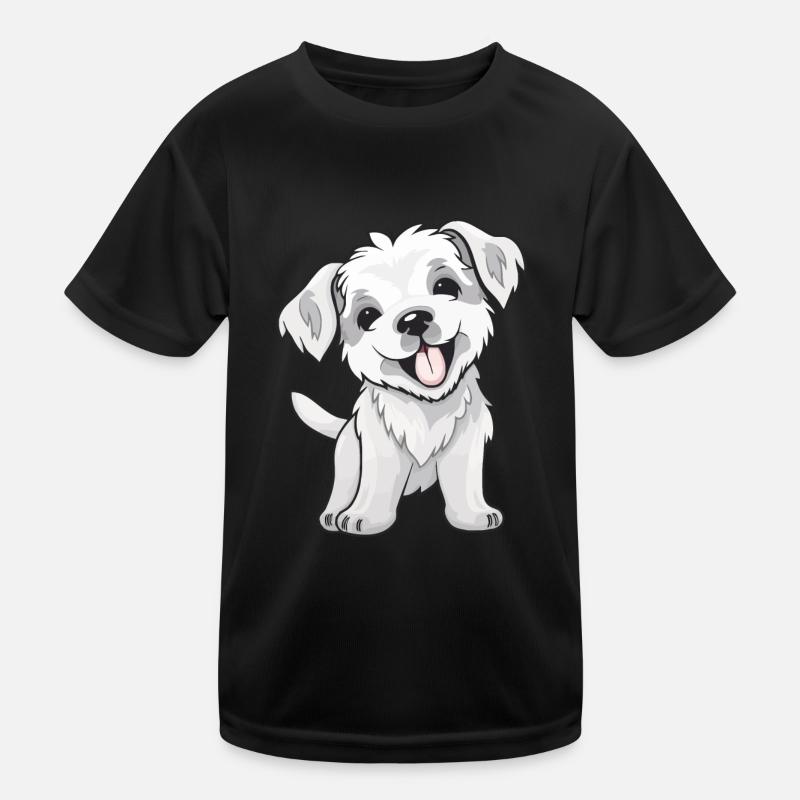 Mignon petit chien T-shirt sport Enfant