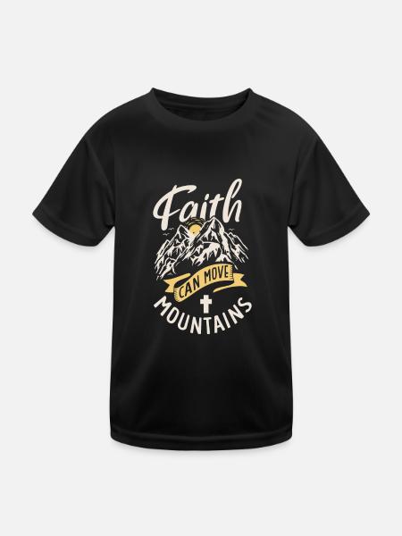 Jesus Christianity God Praying Prayer Pastor - Kinder Funktions-T-Shirt - Schwarz - Vorne