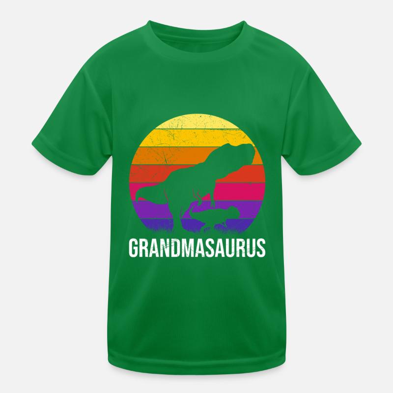 Omasaurus Grandma Muttertag Dinosaurier Fan Kinder Funktions-T-Shirt
