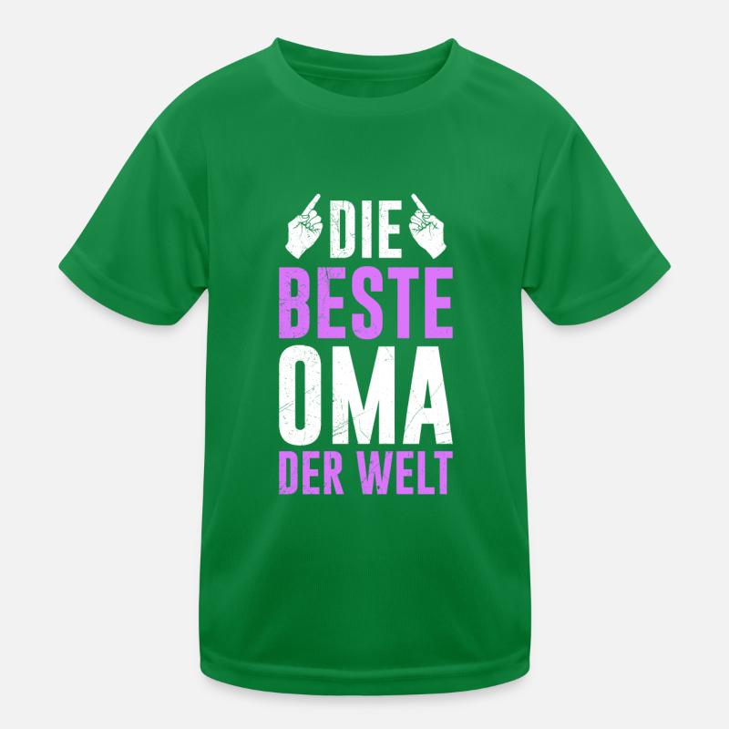 Beste Oma Muttertag weltbeste Oma Großmutter Kinder Funktions-T-Shirt