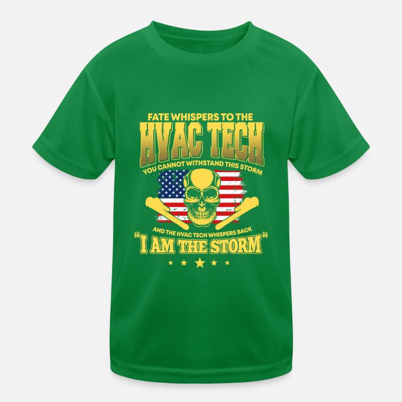 Drapeau américain Hvac Tech USA T-shirt sport Enfant
