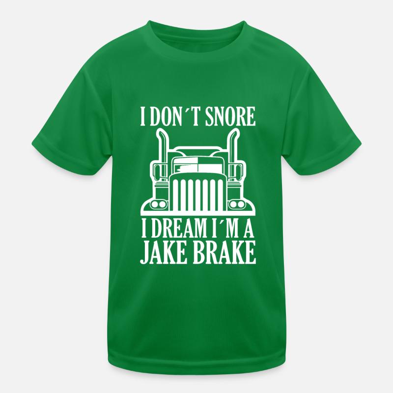 Ich Schnarche Nicht Ich Träume Ich Bin Eine Bremse Kinder Funktions-T-Shirt