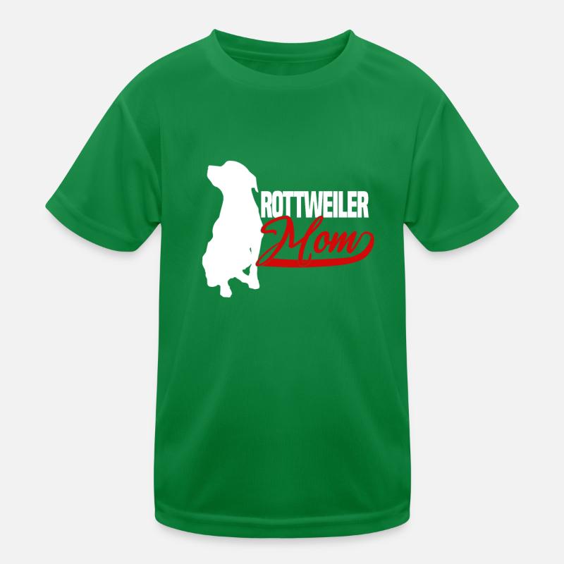 Rottweiler Mom Kinder Funktions-T-Shirt