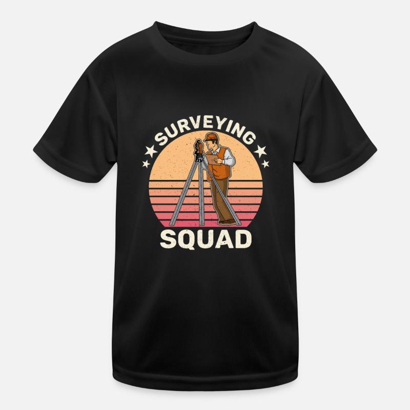 Geodesy Profession Surveyor Training Kids Functional T-Shirt