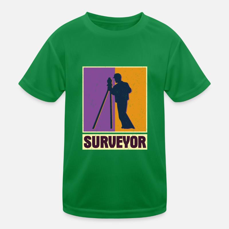 Surveyor Profession Surveying Surveyor Kids Functional T-Shirt