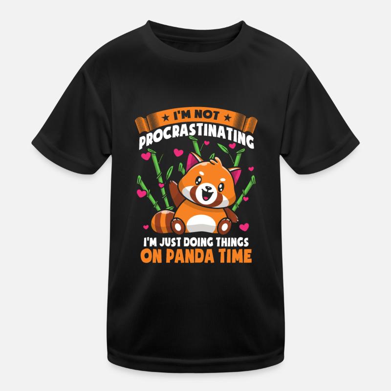 I'm Just Do Things On Panda Time Kids Functional T-Shirt
