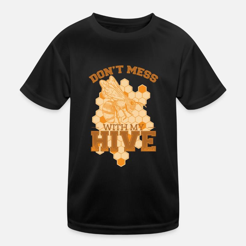 Don't Mess With My Hive Kids Functional T-Shirt