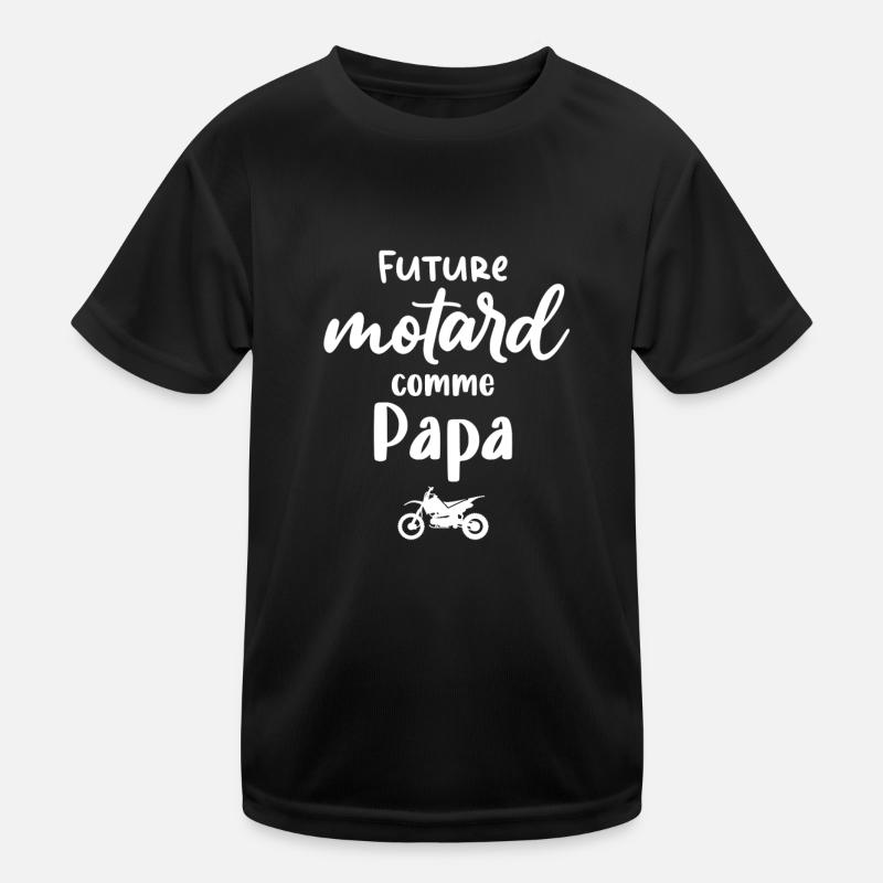 Future motard comme Papa T-shirt sport Enfant