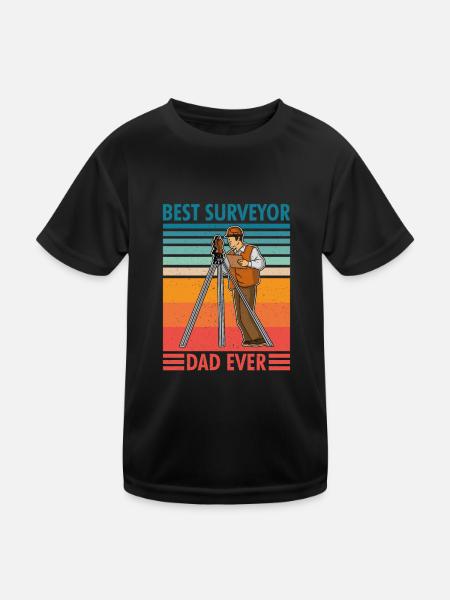 Surveyor Geodesy Profession Saying - Kids Functional T-Shirt - black - Front