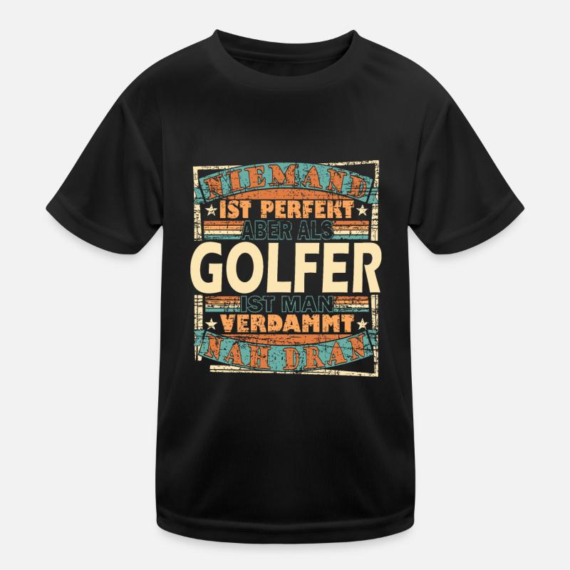 Golf Golfer Golfschläger Golfball Geschenk Kinder Funktions-T-Shirt