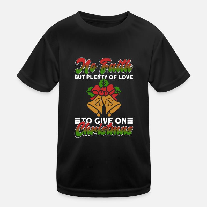 Atheist Atheismus Anti Kirche Weihnachten Liebe Kinder Funktions-T-Shirt