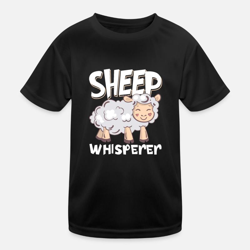 Drôle d’éleveur de bergers Élevage Amoureux des moutons T-shirt sport Enfant