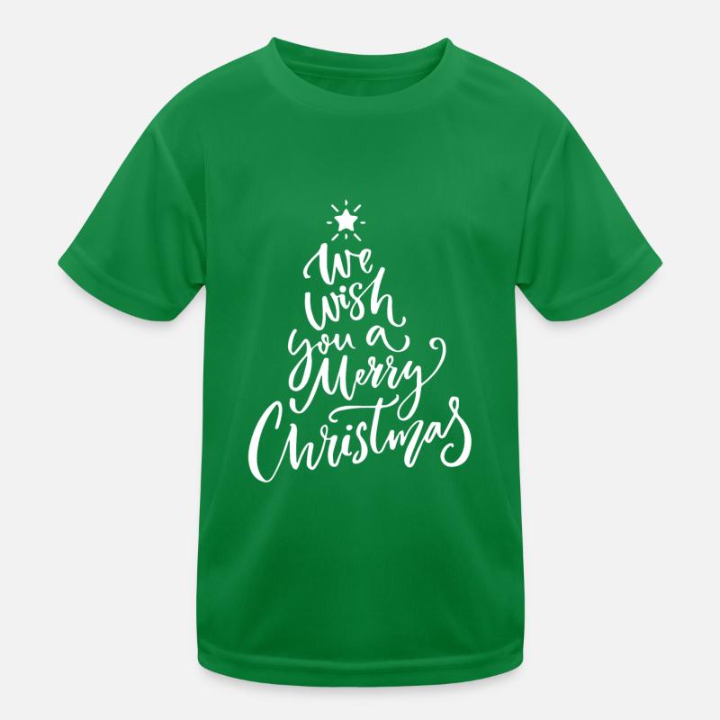 We wish you a Merry Christmas Kids Functional T-Shirt