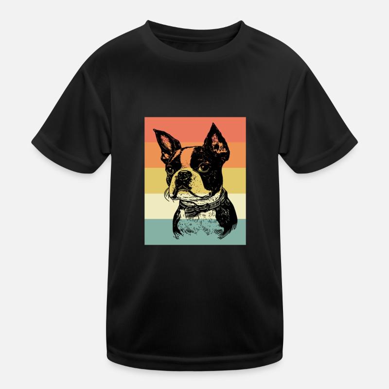 Boston Terrier Kids Functional T-Shirt