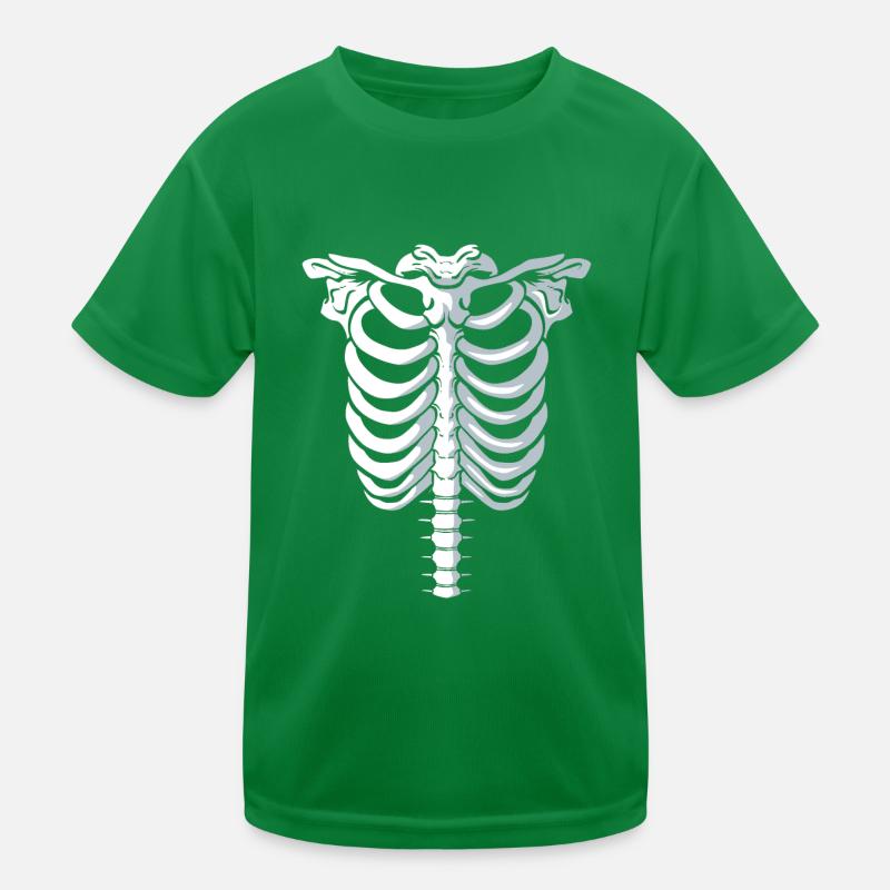 Human Skeleton Costume Kids Functional T-Shirt